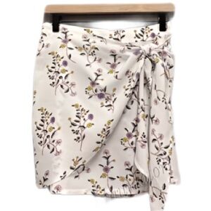 Tavik Zander Mini Wrap Skirt White Garden Floral